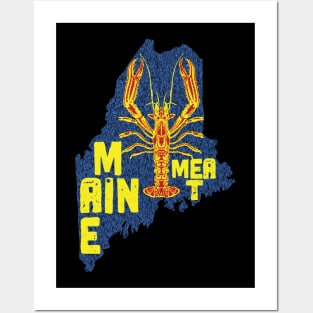 Maine Meat Lobster Posters and Art